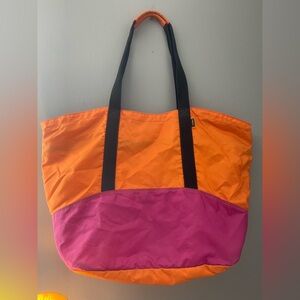 L.L. Bean Colorful Tote Bag - Orange and Pink